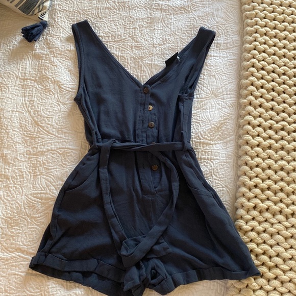 Vici garner romper- navy blue - Picture 2 of 4